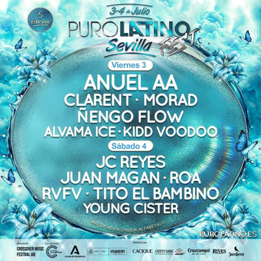 Puro Latino Sevilla 2026: cartel por días, artistas y entradas (3 y 4 de julio)