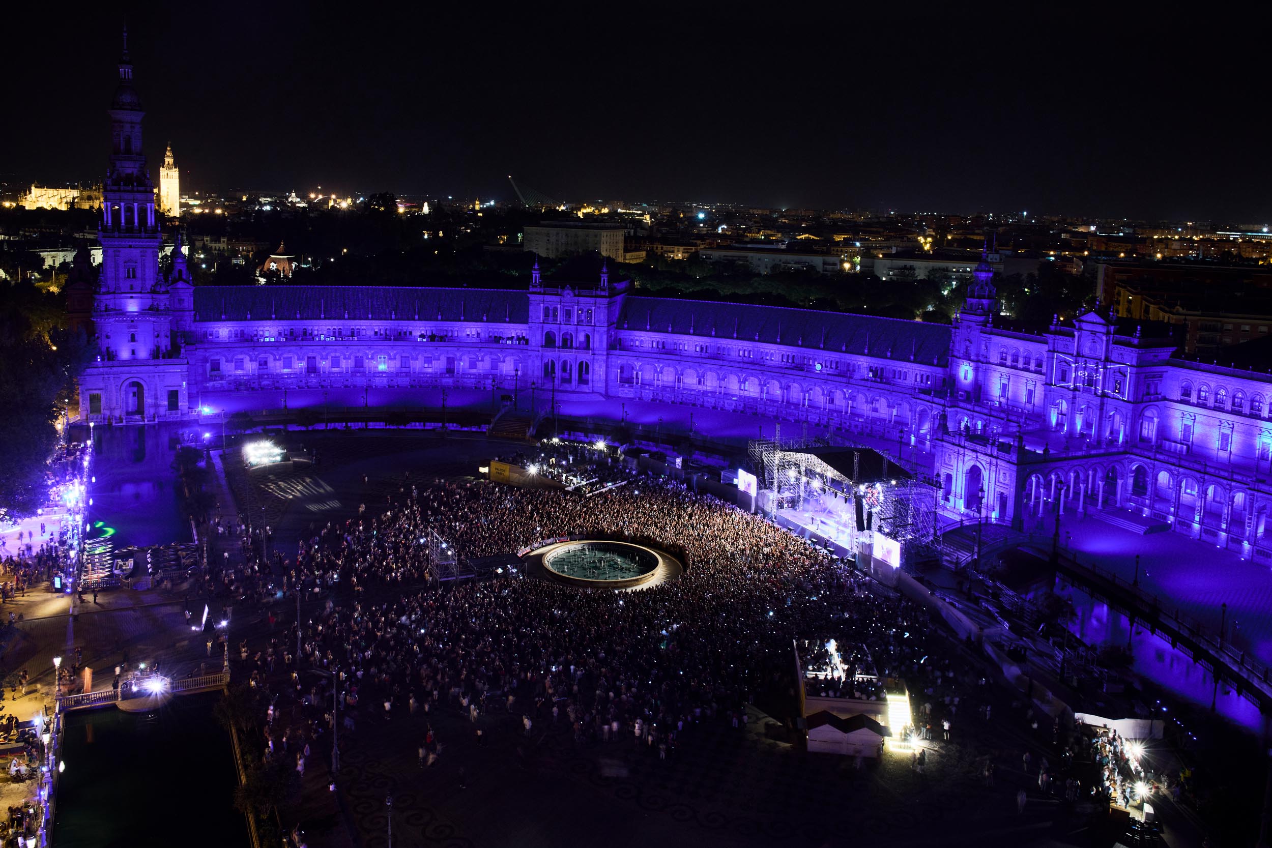 Icónica Santalucía Sevilla Fest 2026 en la Plaza de España de Sevilla
