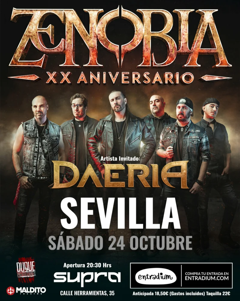 Shows XX Aniversario Zenobia en Supra Music Hall