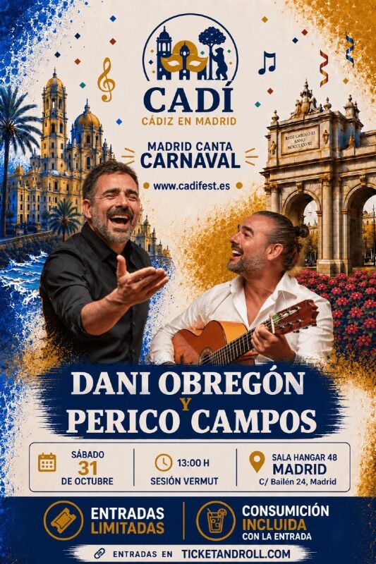 DANI OBREGÓN Y PERICO CAMPOS en Hangar 48