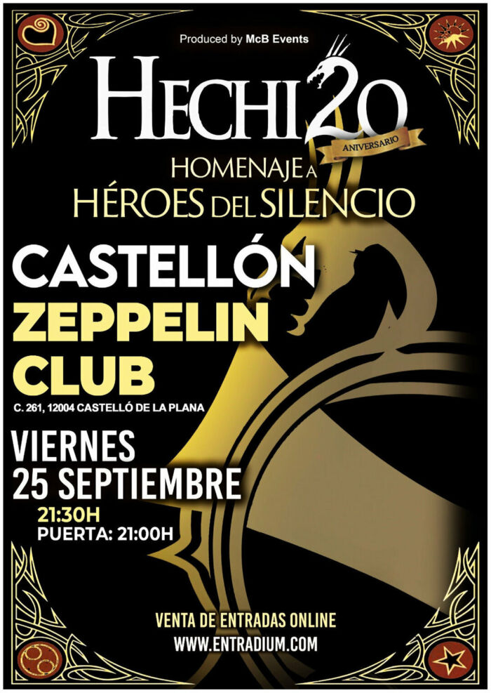 HECHIZO "Homenaje a Héroes del Silencio" — concierto en España