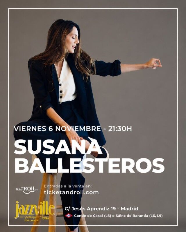 Susana Ballesteros, concierto íntimo en Sala Jazzville