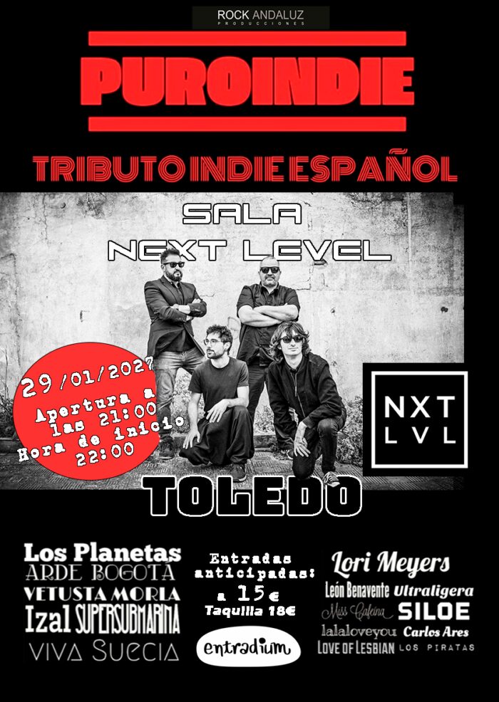 Puro Indie (Tributo Indie Español) en Sala Next Level Toledo