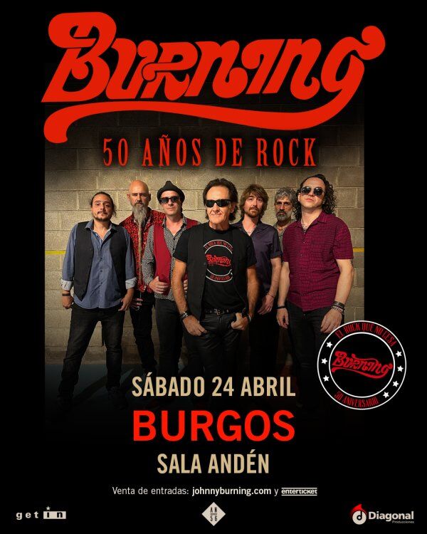 Burning – 50 años de Rock – Burgos