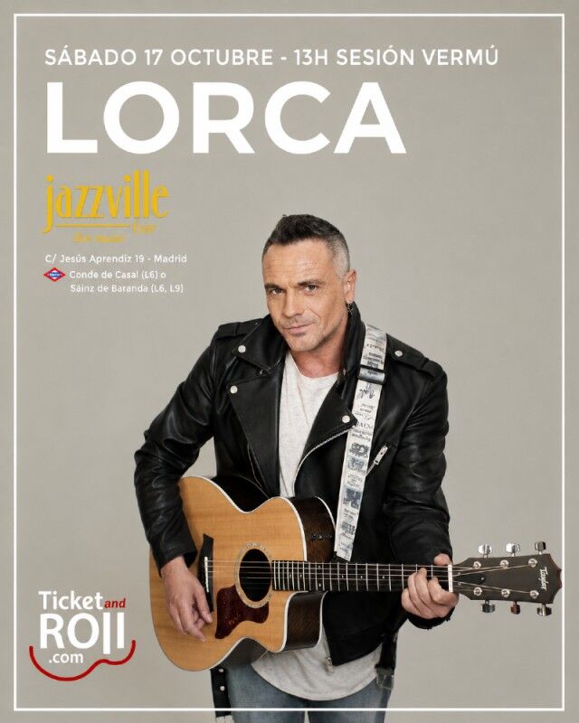 Lorca en Jazzville en Sala Jazzville