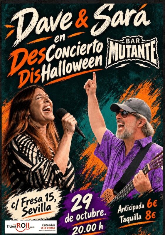 Dave & Sara Desconcierto DisHalloween en el Bar Mutante en Bar Mutante