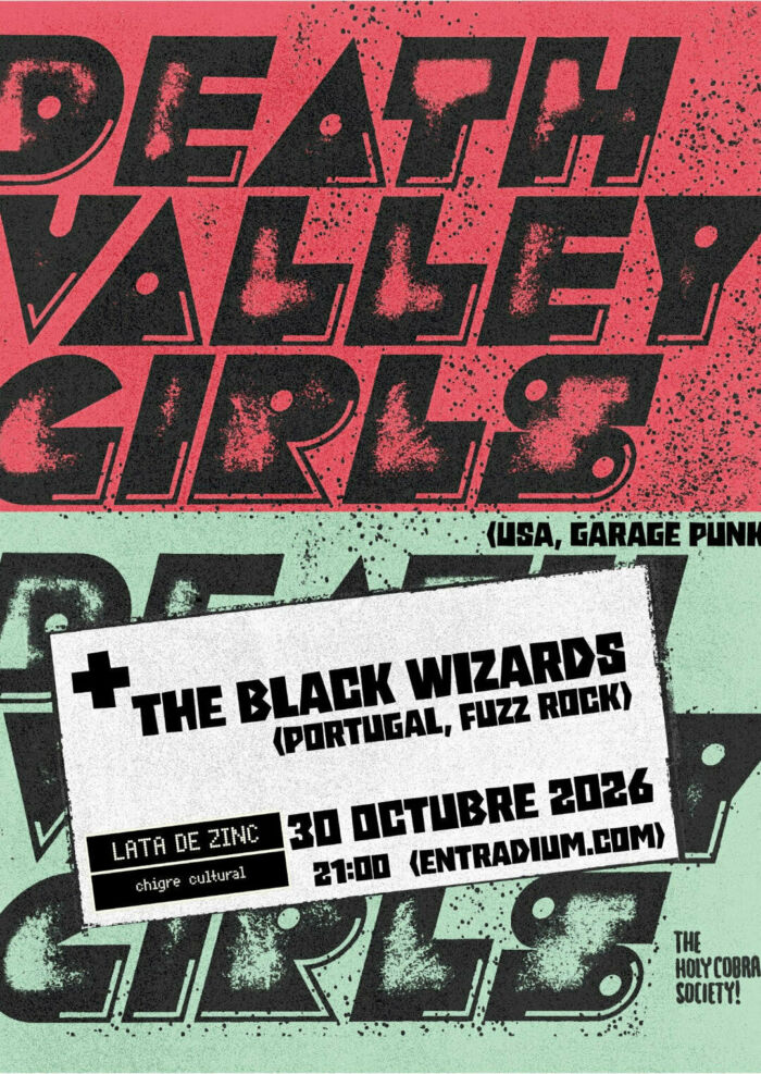Death Valley Girls (USA, garage rock) + The Black Wizards (Portugal, fuzz rock) en Lata de Zinc en Lata de Zinc