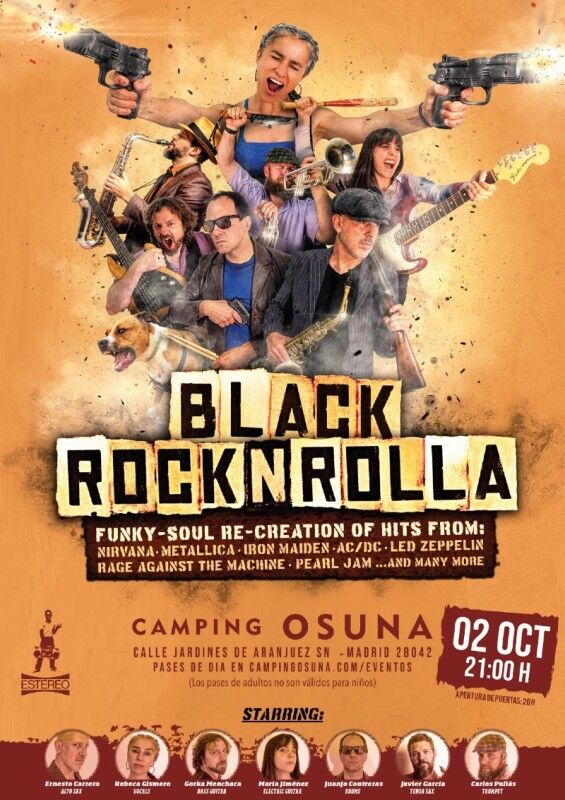 BLACK ROCKNROLLA en Camping Osuna