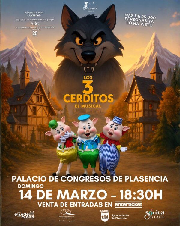 LOS 3 CERDITOS — concierto en España