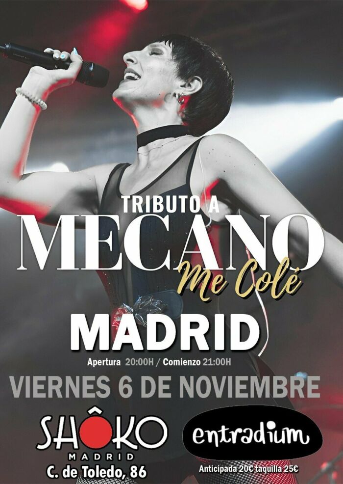 Me Colé tributo a Mecano en Sala Shoko