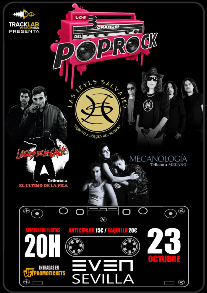 Festival de Tributos «LOS 3 GRANDES DEL POP ROCK» 2026