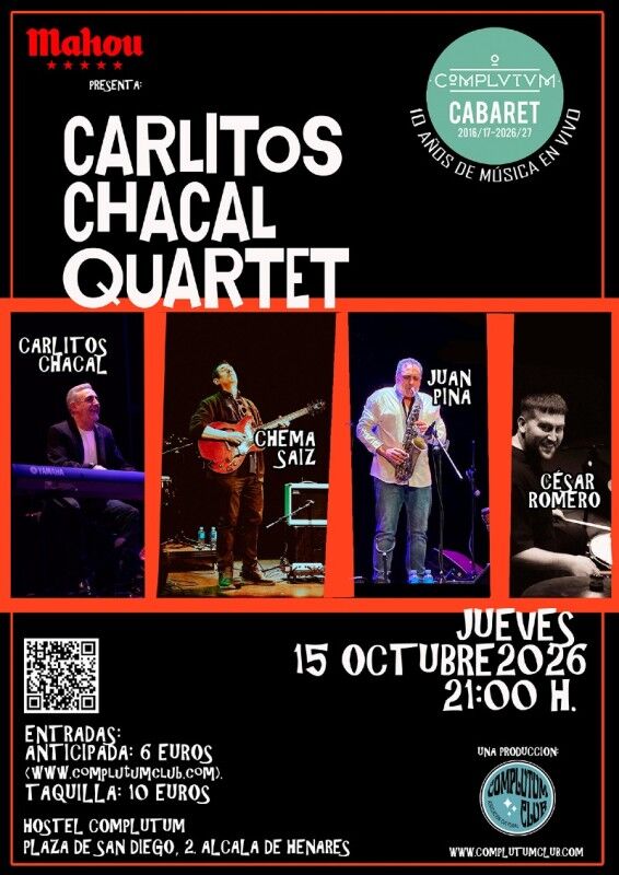 Complutum Cabaret presenta: Carlitos Chacal Quartet