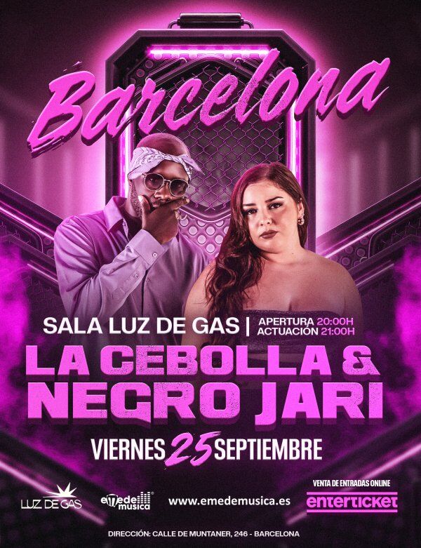 La Cebolla & Negro Jari en Sala Luz de Gas
