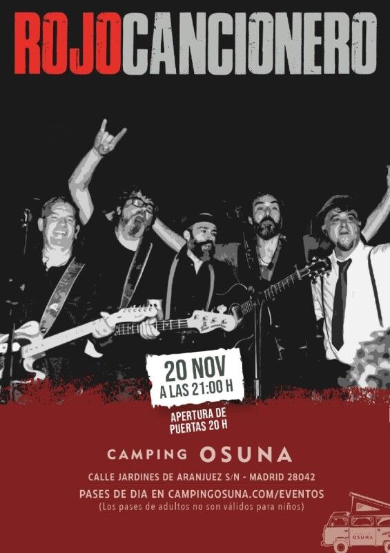 ROJO CANCIONERO en Camping Osuna