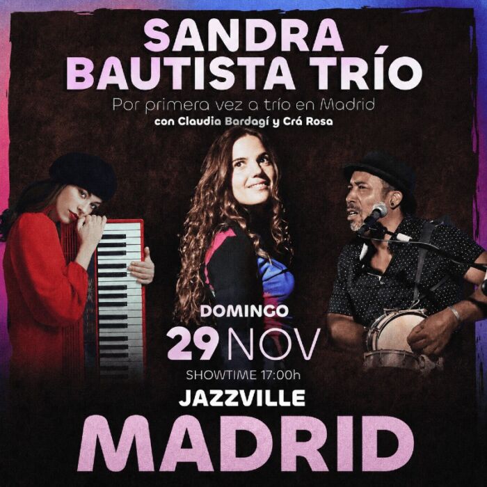 Sandra Bautista Trio en Sala Jazzville