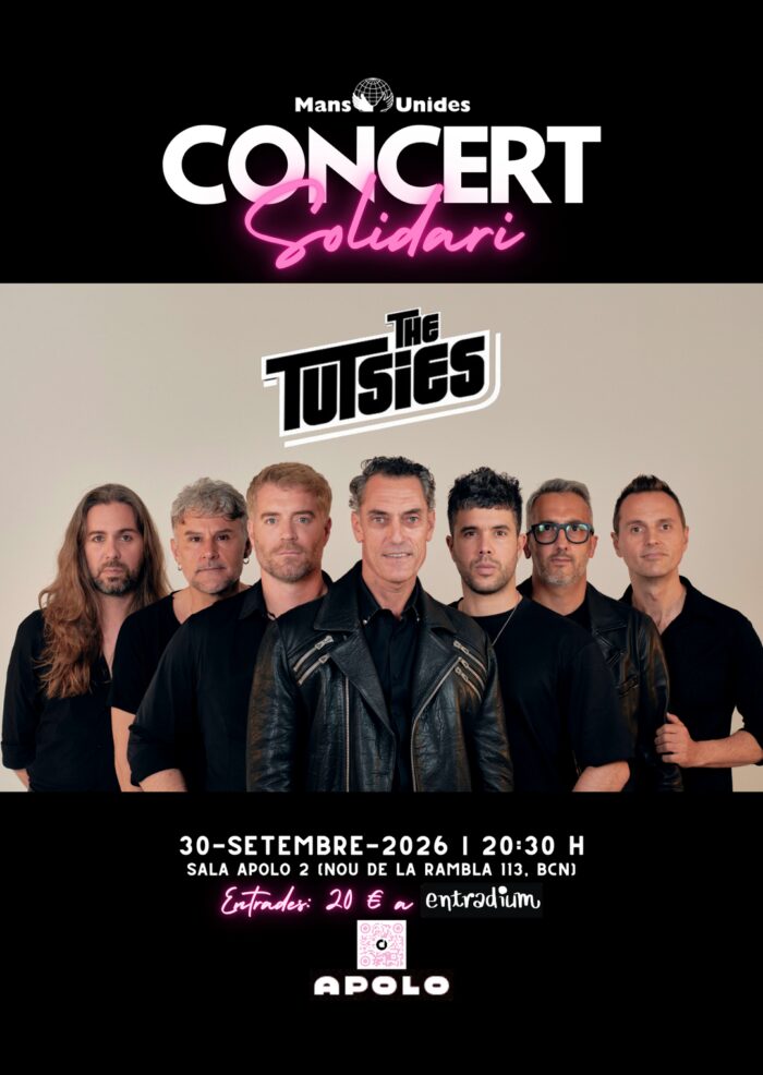 Concert benèfic de The Tutsies a la sala Apolo, a favor de Mans Unides