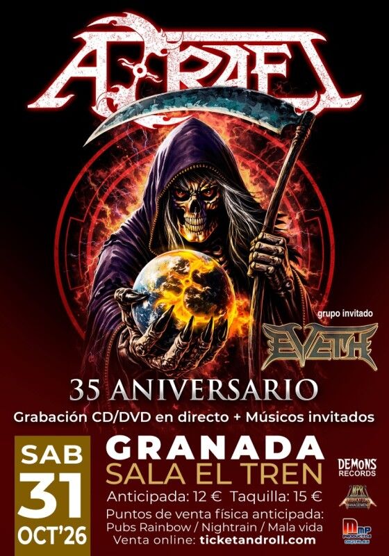 Azrael 35 aniversario grabación CD/DVD