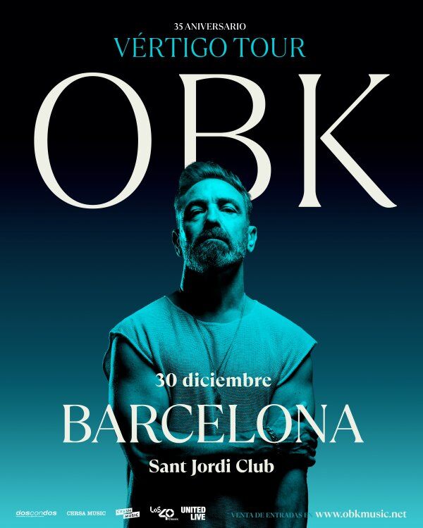 Concierto Obk - Sant Jordi Club - Miércoles 30 de Diciembre 2026