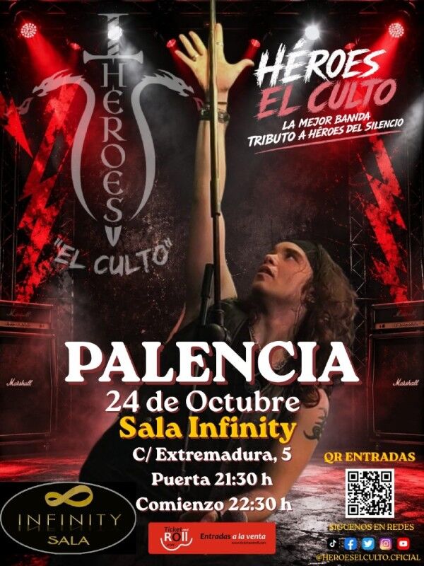 Héroes el culto. Sala Infinity. Palencia