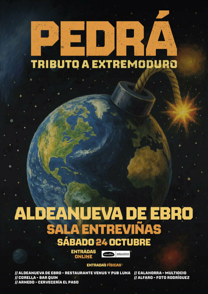 Pedrá (Tributo a Extremoduro) en Aldeanueva de Ebro en Sala Entreviñas