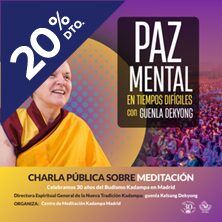 Paz mental en tiempos difíciles en Gran Teatro Caixabank Principe Pío