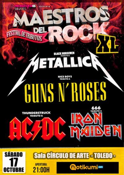 Festival de tributos MAESTROS DEL ROCK XL. 2026
