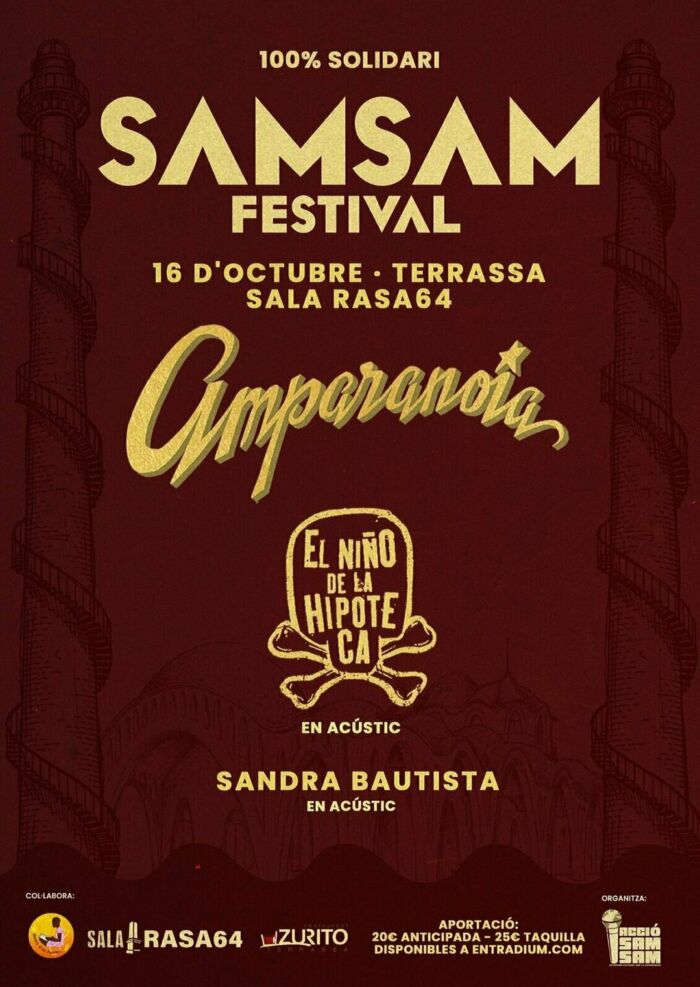 SAM SAM FESTIVAL 26 TERRASSA en SALA RASA 64