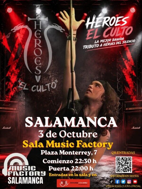 Héroes el culto. Music Factory. Salamanca