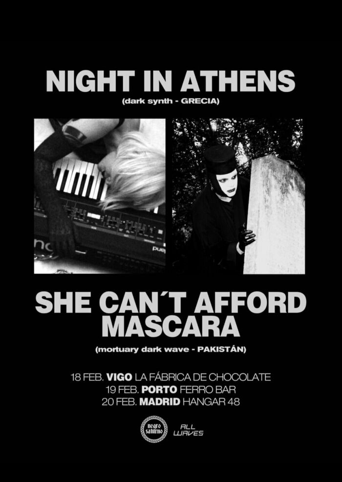 Night In Athens (GRE) + She Cant Afford Mascara (PAK)_Madrid en Hangar 48