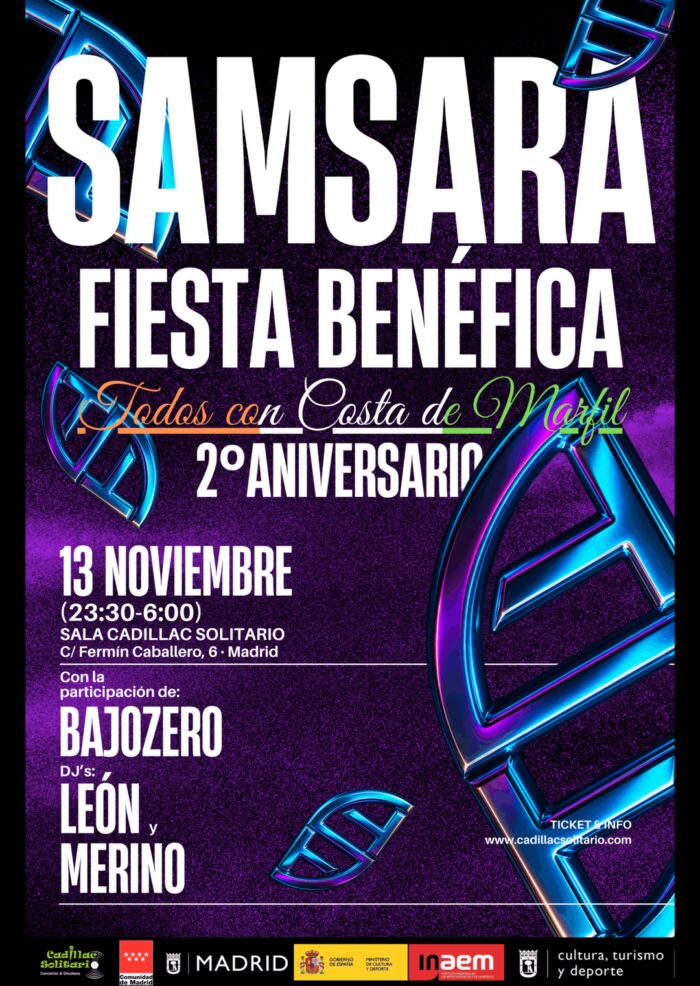 Concierto Benéfico Aniversario Samsara en Cadillac Solitario