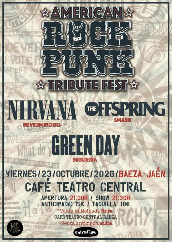 Festival de Tributos AMERICAN ROCK PUNK (Baeza)