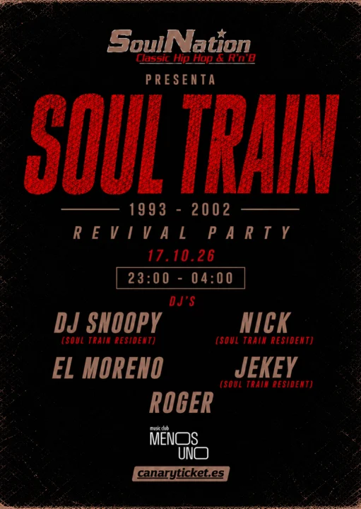 Soul Nation presenta SOUL TRAIN REVIVAL