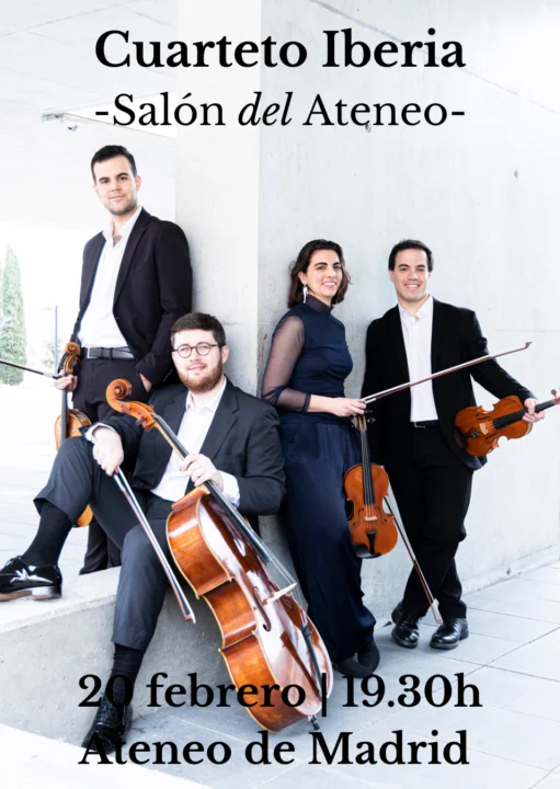 Salón del Ateneo: Cuarteto Iberia – ‘Música en tránsito: el cuarteto como destino’