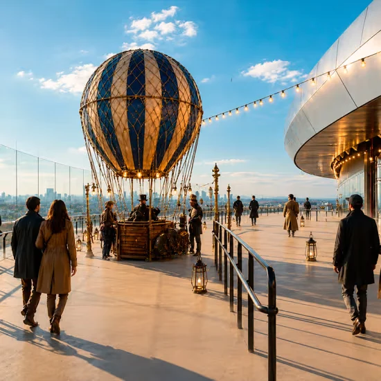 Bernabéu Skywalk imaginado por Cirque Du Soleil en Estadio Bernabéu