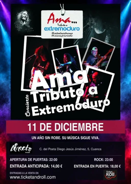 Ama Extremoduro en Cuenca 11 de Diciembre Sala Directo
