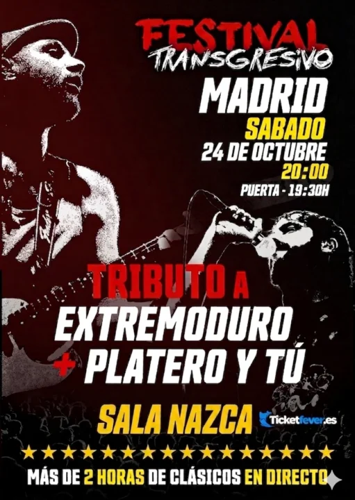 Tributo a Extremoduro y Platero y tú