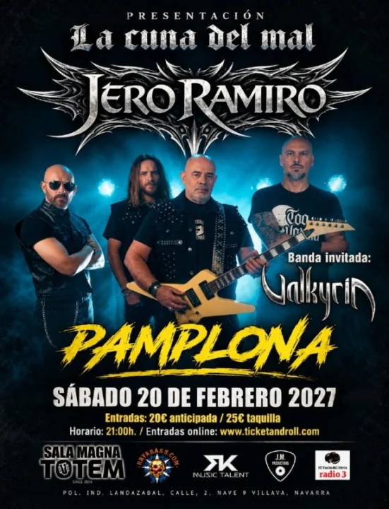 Jero Ramiro – Presentación «La Cuna del Mal» + Valkyria en Pamplona