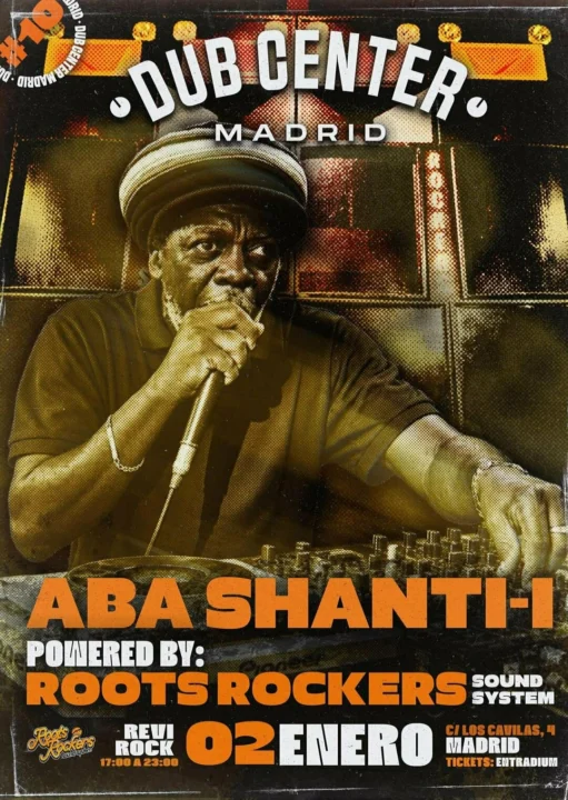 Dub Center Madrid #10 ABA SHANTI-I – Roots Rockers Sound System