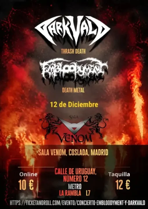Concierto Embloodyment y Darkvald
