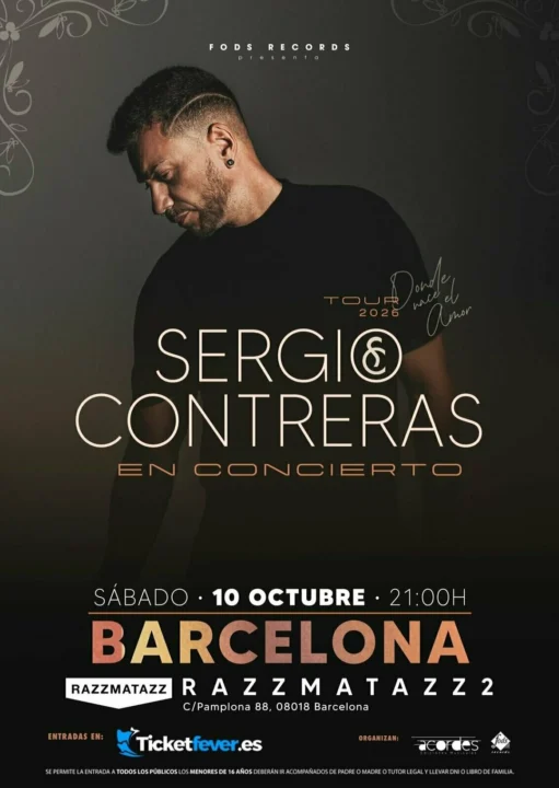 Sergio Contreras en Concierto Barcelona