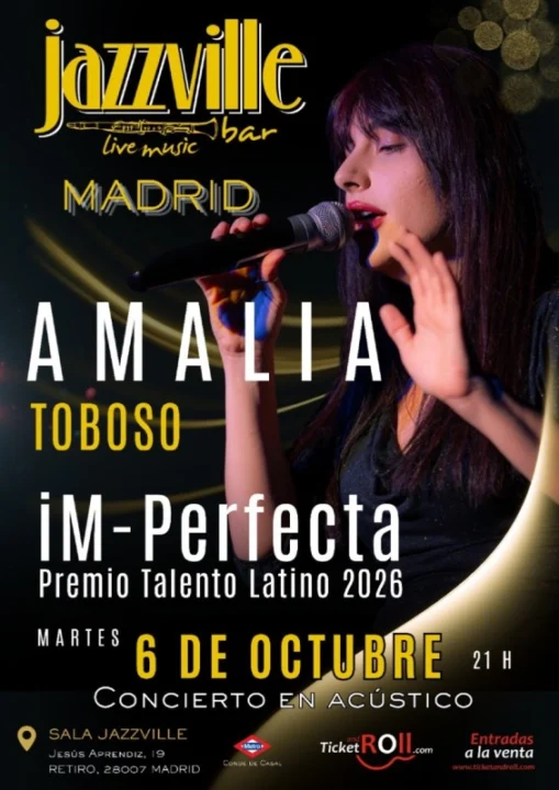 AMALIA TOBOSO EN JAZZVILLE en Sala Jazzville
