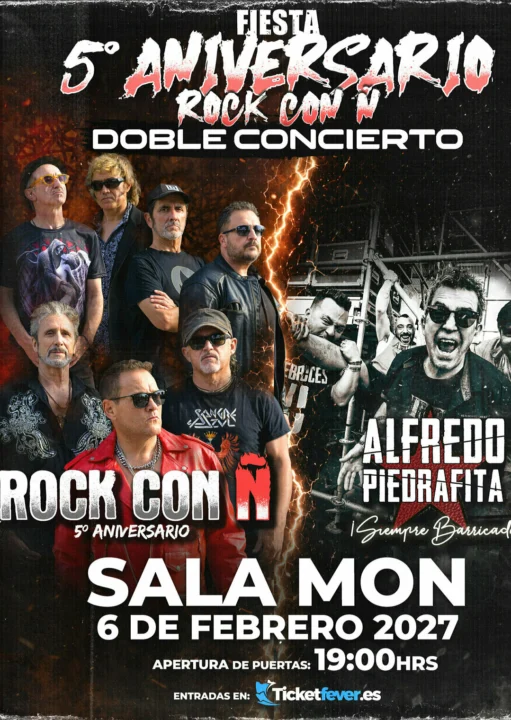 Fiesta 5º Aniversario Rock con Ñ: Doble Concierto