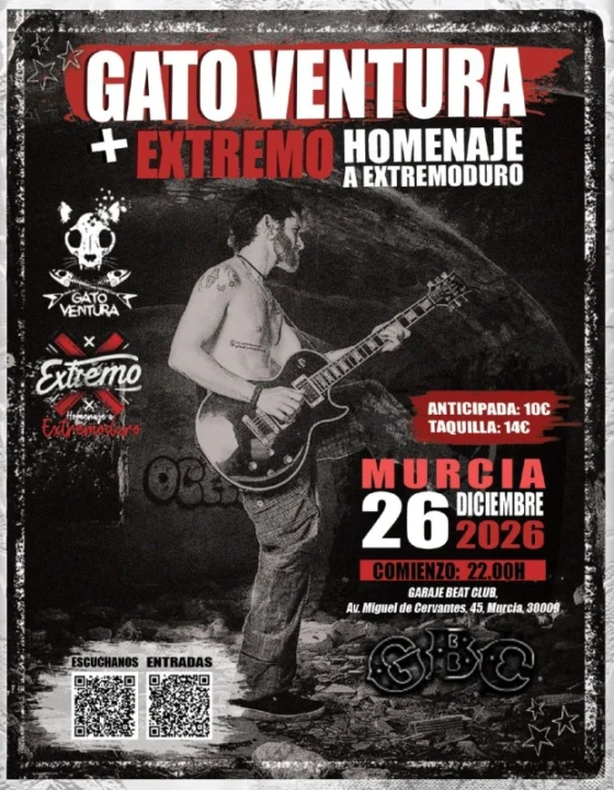 Gato Ventura + Extremo, Homenaje a Extremoduro