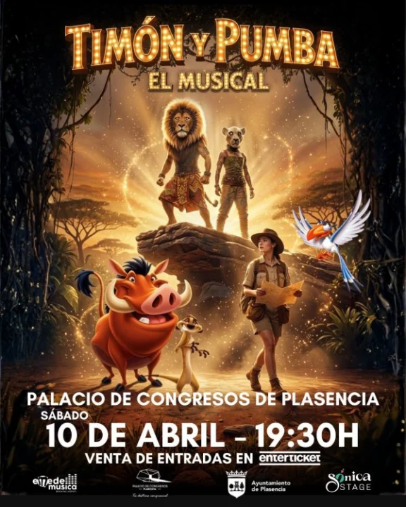 TIMÓN Y PUMBA, El Musical en Plasencia