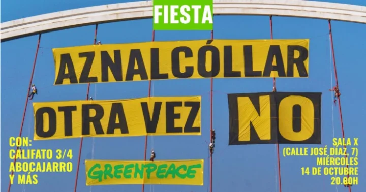 Greenpeace convoca: ‘Aznalcóllar, otra vez no’
