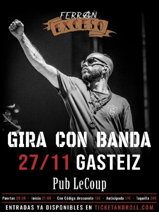 Ferran Exceso con Banda en Gasteiz
