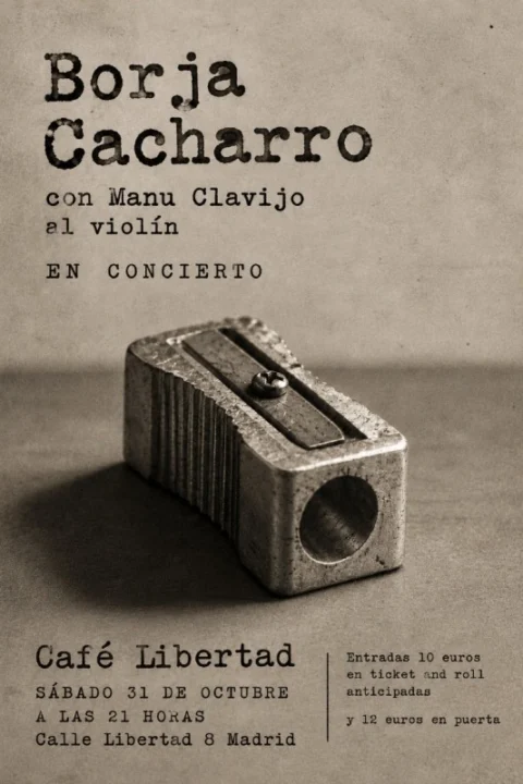 Borja Cacharro en Concierto con Manu Clavijo al violín
