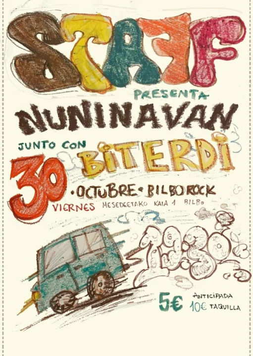 STAFF + Biterdi (Presentación nuevo disco STAFF: Nun In A Van)