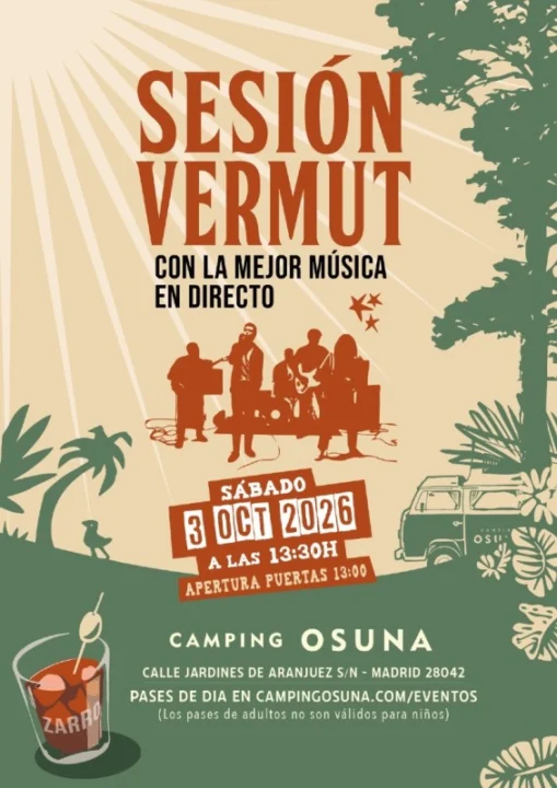 SESIÓN VERMUT con música en directo en Camping Osuna en Camping Osuna