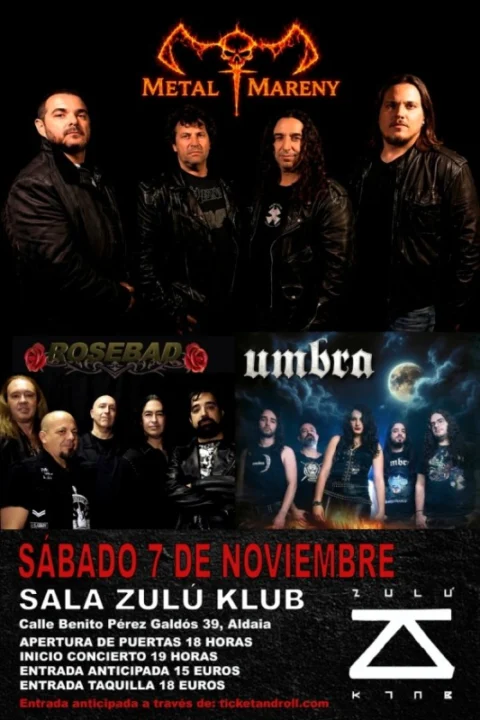 Metal Mareny + Rosebad + Umbra